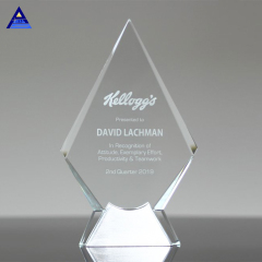 Custom Crystal Blank Mountain Trophies Awards With Logo Engraved