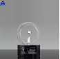 2019 El más nuevo regalo de cristal Crystal Award Trophy Clear Glass Trophy Award