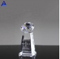 Premios de cristal transparente de esfera de diamante de sublimación de logotipo personalizado