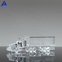 Китайские новые сувенирные подарки Crystal 18 Wheeler Truck Award Trophy