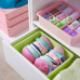Household plastic storage box- drawer organizer with lid for underwear socks or kids toys storage