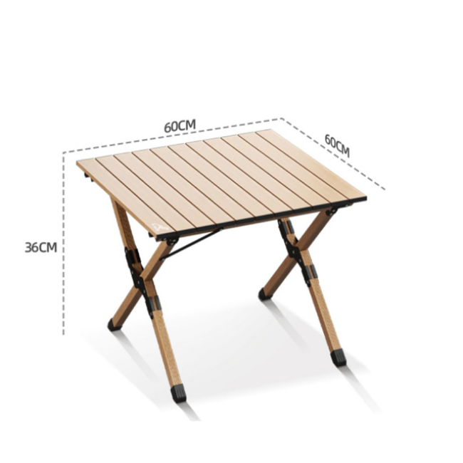 BNcompany folding portable camping Coffee Table egg roll table for outdoor picnic Lawn Garden Table