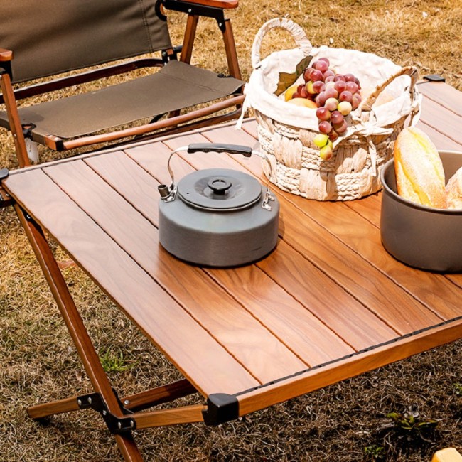 BNcompany folding portable camping Coffee Table egg roll table for outdoor picnic Lawn Garden Table