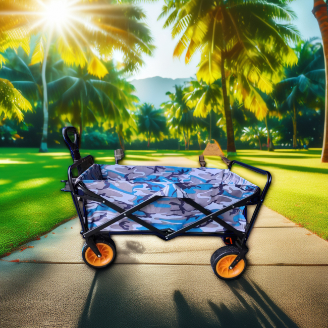 BNcompany YDC-004 camping trolley wagon camping cart for outdoor picnic garden supermarket camping beach wagon folding fishing