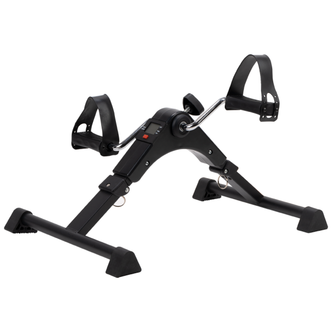 Under Desk Bike Pedal Exerciser with Electronic Display for Legs and Arms foot pedal exercise machine