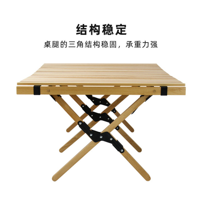 BNcompany aluminum foldable camping egg roll table for outdoor picnic Lawn Garden and supermarket