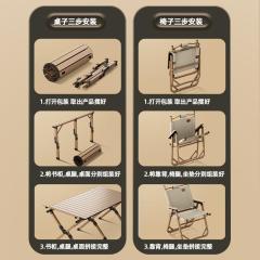 BNcompany aluminum foldable camping egg roll table for outdoor picnic Lawn Garden and supermarket
