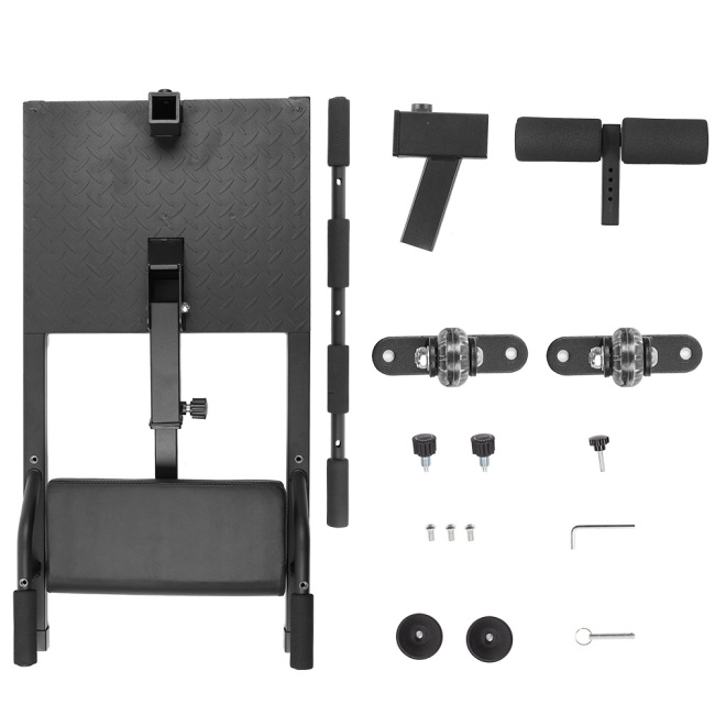 BNcompany Sport Home Gym Sissy Belt Suqat Machine Fitness Adjustable Squat Machine with Push Up Bar