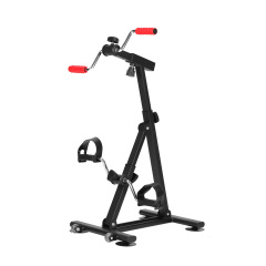 Mini pedal exercise bike assisted desk exercise pedal cycle portable folding arm pedal exerciser for seniors