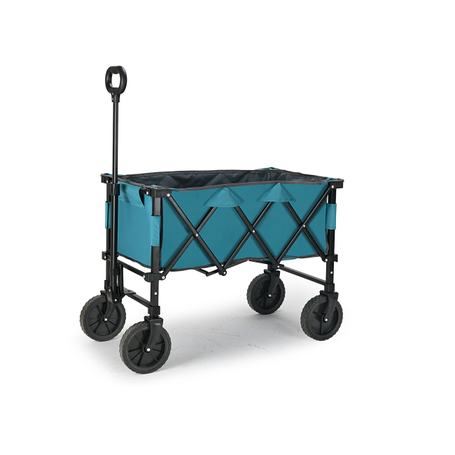 BNcompany Portable Outdoor Wheelbarrow Foldable Camping Cart with Hand Luggage for Shopping Tour Beach Fishing OEM Supported