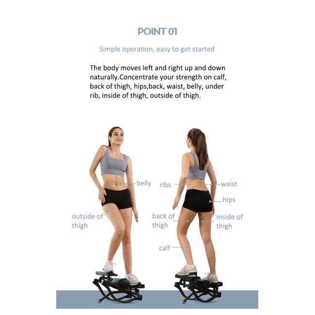 BNcompany TBJ-001 Mini swing stepper exercise machine Stair steppers Cardio Twister