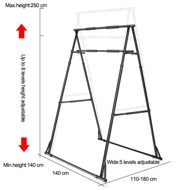 BNcompany Home Gym Equipment Power Tower Parallel Bars Exercise Pectoralis Muscle Pull-ups