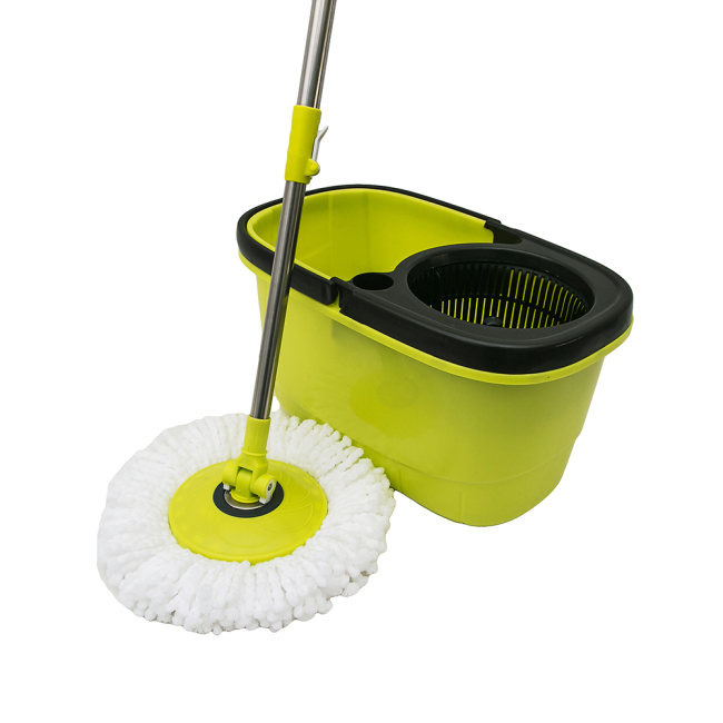 Magic spinning mop bucket no foot pedal easy wring and clean spinning mop 360