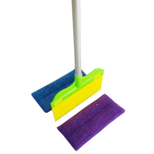 2 IN 1 Sponge Mop Head Clean and Dry Dusters Mops for Floor