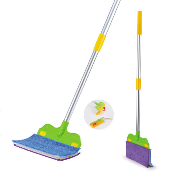 Household Cleaning Solution Long Handle Microfiber Floor Mop Broom Holder