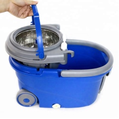 Spin Hand Pressed Mop Bucket with Wheels and 360 degree cleaning mop