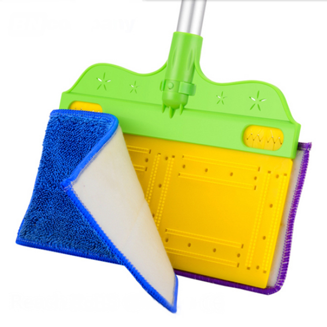 Household Double Sided Flat Floor Cleaning Mop
