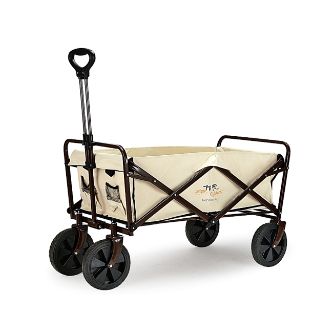 BNcompany 2022 High Quality Camping Wagon Cart with Folding Table for outdoor beach garden