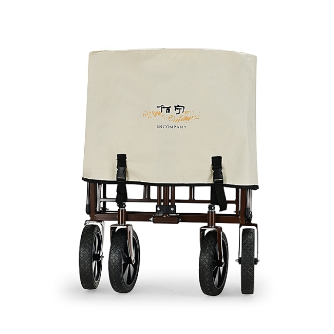 BNcompany 2022 High Quality Camping Wagon Cart with Folding Table for outdoor beach garden