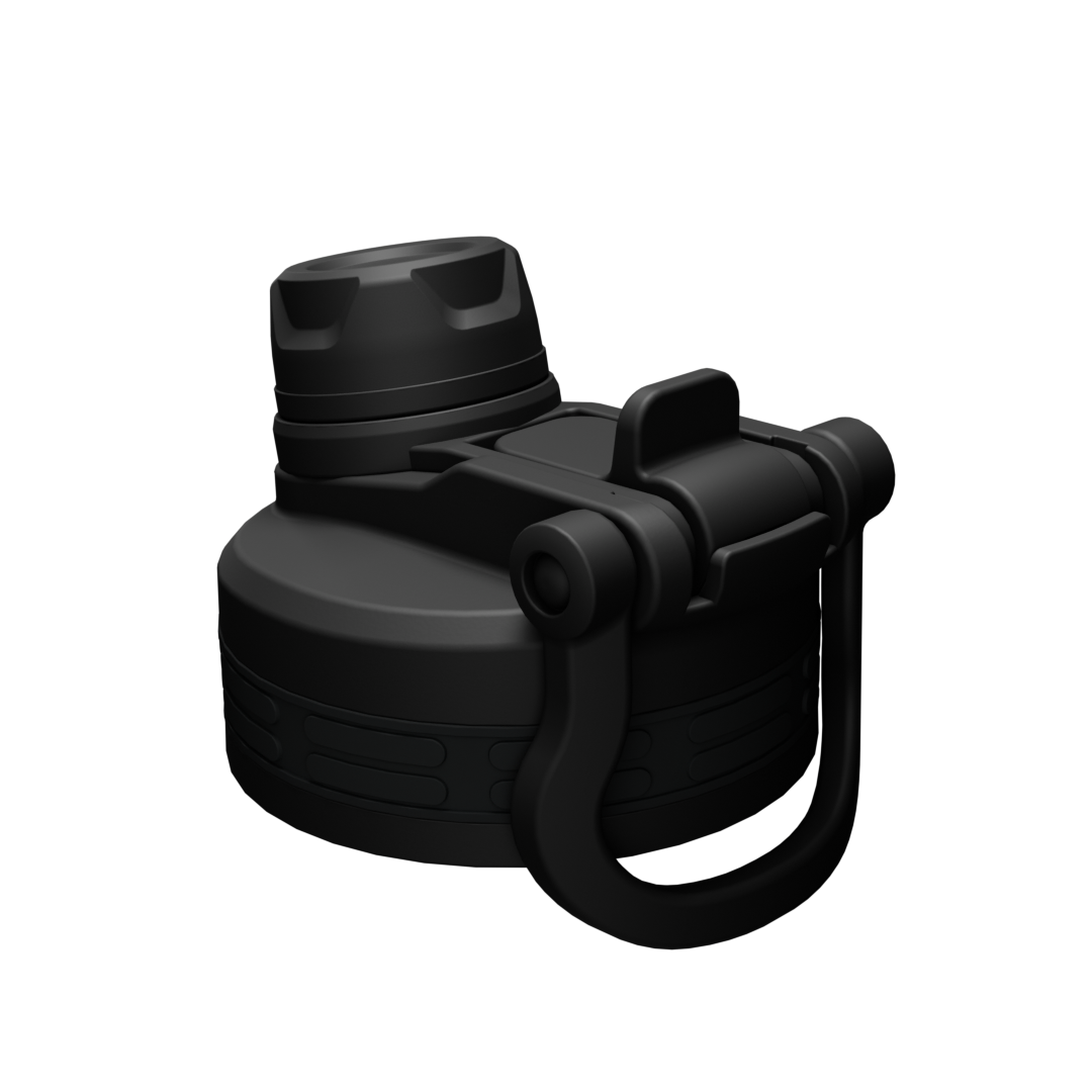 Крышка с широким горлышком, 2-в-1: соломинка и носик.