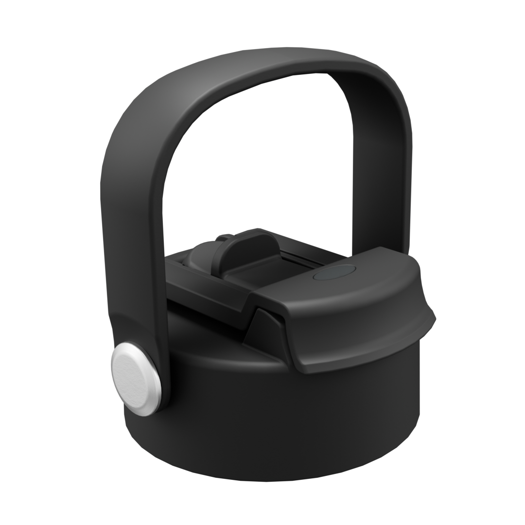 Крышка для кофе с широким горлышком и трубочкой, 2-в-1, с ручкой.