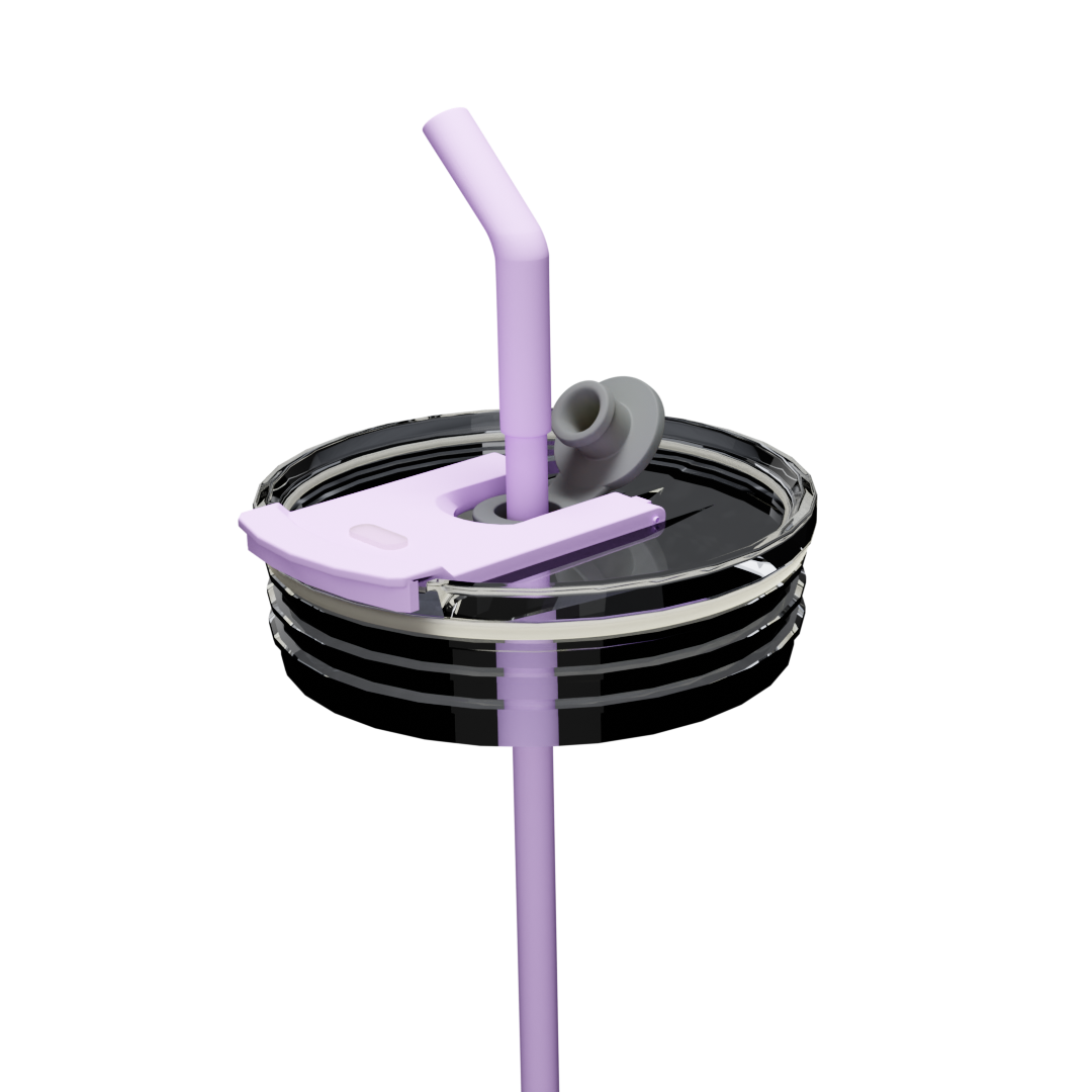 Angled Straw Flip Lid