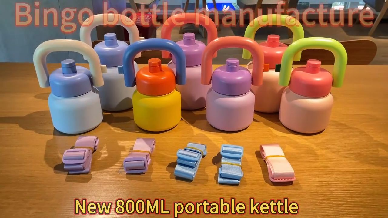 Cute Stainless Steel Thermos Cup for School Girls | 1000ml / 800ml